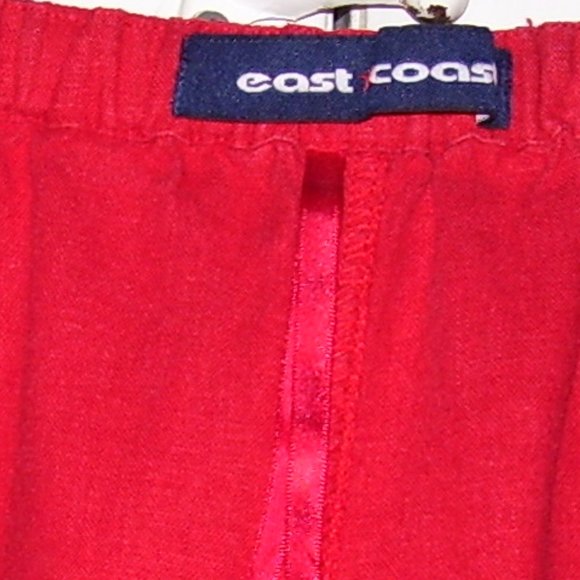 East Coast Red Maxi Linen Blend Skirt Size 24 - Picture 8 of 12